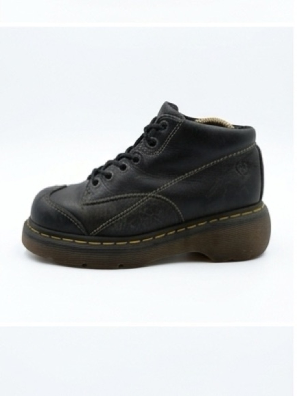 Dr. Martens Vintage Y2K 12278 Black Leather Daisy Ankle Boots Sz US 6 - Picture 6 of 10